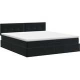  Podesivi krevet s madracem Crna 160 x 200 cm Baršun | shoptok.hr