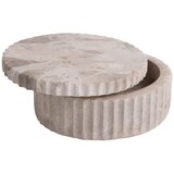 PT LIVING Svetlo rjava dekorativna kamnita škatla za shranjevanje ø 15x6 cm Marble – | Shoptok.si