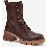 VINCEZA Women's Workery Block Heeled Boots | shoptok.hr