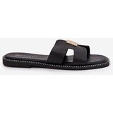 Boto Flat Sandals With Cutouts And Decoration Black Bohalis | Shoptok.si