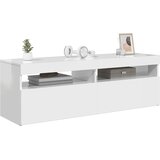 TV ormarić s LED svjetlima visoki sjaj bijeli 120x35x40 cm | shoptok.hr