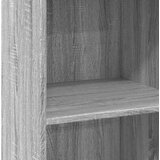  Visoka komoda siva boja hrasta 50x41x124 cm konstruirano drvo | shoptok.hr