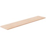 The Living Store Polica 100x20x1,5 cm neobdelana trdna hrastovina - Polica, (21836905) | Shoptok.si