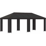 vidaXL Vrtna paviljon 6 x 3 m Antracit Poliester in jeklo 190, (5000218908) | Shoptok.si