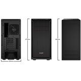 Be Quiet! Ohišje PURE BASE 600 (BG021) midiATX črno | Shoptok.si