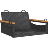 Klupa za ljuljanje crna 63 x 62 x 40 cm od poliratana | Eponuda.ba