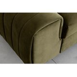 ELTAP Kaki zelena baršunasti sklopiva sofa 261 cm Laurence – | shoptok.hr