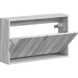  Ormar za cipele na zidu ZWOLLE 71 x 17 x 43 cm Siva Sonoma | shoptok.hr