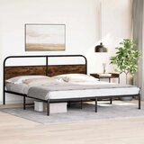  Metalni okvir kreveta bez madraca boja hrasta 180x200 cm | shoptok.hr
