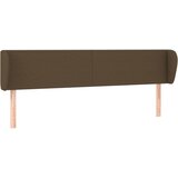  Uzglavlje s ušima tamnosmeđe 163x23x78/88 cm od tkanine | shoptok.hr