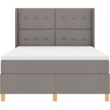 Box Spring Postelja z Blazino Taupe 140x200 cm Tekstil, (22050638) | Shoptok.si