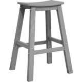 vidaXL Bar stoli 9 kosov Svetlo siva HDPE | Shoptok.si