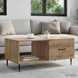  Kava Stol Hrast artisan 90 x 50 x 40 cm Konstruirano drvo | shoptok.hr