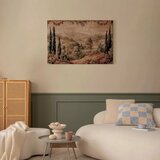  Slika - Mediterranean landscape - old tapestry with a hill and a lake 30x20 Premium Print | shoptok.hr