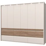 plakar P66/IC - kolekcija invictus - kašmir mat lak/tobacco/kašmir - 277x226x60 cm