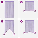  Vrvne zavese 2 kosa vijolične 100x250 cm, (5000298255) | Shoptok.si