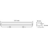Dvostrana vodootporna armatura za 1x120cm T8LED | Eponuda.com