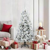  Umjetno božićno drvce s nogom s stalakom Bijelo 150 cm PE i PVC | shoptok.hr