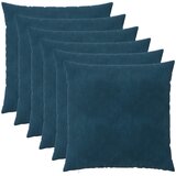  Presvlaka za jastuk 6 pcs HEERLEN Plava 65 x 65 cm Baršun | shoptok.hr