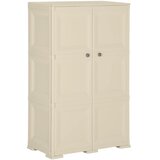  Plastični ormarić 79 x 43 x 125 cm izgled drva angora bijeli | shoptok.hr