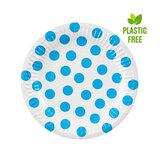  Papirnati krožniki Pika 18cm 6kom Modri | Shoptok.si