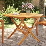  Sklopivi vrtni stol Ø110x75 cm od masivnog bagremovog drva | shoptok.hr