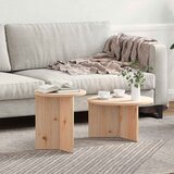  Kava Stol 2 pcs Prirodna Čvrsto borovo drvo | shoptok.hr