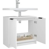 vidaXL kopalniška omarica bela 64,5x33,5x59 cm konstruiran les | Shoptok.si