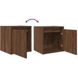  Zidni noćni ormarići 2 kom smeđa boja hrasta 38x34x40 cm | shoptok.hr