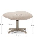 Kave Home Temno moder tabure iz šenilje Teryl – | Shoptok.si