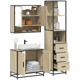 vidaXL 3-dijelni set kupaonskog namještaja boja hrasta sonome drveni | shoptok.hr