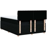 vidaXL Krevet s oprugama i madracem crni 160x200 cm od tkanine | shoptok.hr