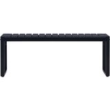  Vrtna klupa od PS ploče 120,5 cm crna | Eponuda.com