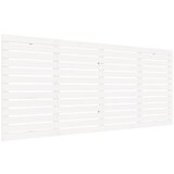 vidaXL Stensko posteljno vzglavje belo 206x3x91,5 cm trdna borovina, (20736223) | Shoptok.si
