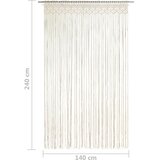  Zavjesa s makrameom 140 x 240 cm pamučna | Eponuda.com