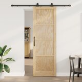 vidaXL drsna vrata s kompletom opreme 78x232 cm iz trdnega borovega lesa, notranja vrata 'ORKDAL'78x232x4 cm iz trdnega borovega lesa Cene