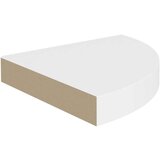 vidaXL Plutajuća kutna polica bijela 25 x 25 x 3,8 cm MDF | shoptok.hr