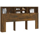  Uzglavlje s ormarićem boja dimljenog hrasta 180 x 19 x 103,5 cm | shoptok.hr