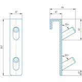  Kuka za radijator INOX (nerđajući čelik)/crna | Eponuda.com
