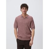 Reserved Polo džemper od strukturirane tkanine - crvena | shoptok.hr