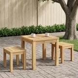  Stolić za kavu Bijela 40 x 40,5 x 36 cm Čvrsto drvo akacije Slike