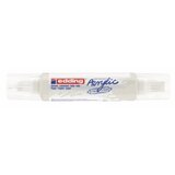  Akrilni marker E-5400 double-liner sa dva vrha Edding bela Cene