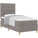 vidaXL Box Spring Krevet s Madracem Taupe 90x200 cm Tkanina Cijene