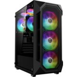 Gamdias AURA GC1 Elite ARGB Midi Tower kućište, 4 ventilatora, kaljeno staklo u