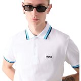 Boss Paddy Piqué Polo Shirt Open White/Blue Bijela | shoptok.hr