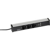Treston Letev z vtičnicami za delovne mize, 3 vtičnice, 2 x USB, dolžina 331 mm | Shoptok.si