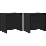  Noćni ormar Crni hrast 45 x 34 x 44,5 cm Konstruirano drvo | shoptok.hr