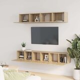  5-dijelni set TV ormarića boja hrasta sonome konstruirano drvo | shoptok.hr