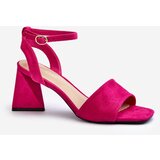 VINCEZA Women's High Heel Sandals in Fuchsia Eco-Suede Upttima | shoptok.hr