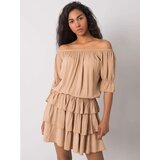 Och Bella Dress-TW-SK-BI-BF001.70-camel | Shoptok.si